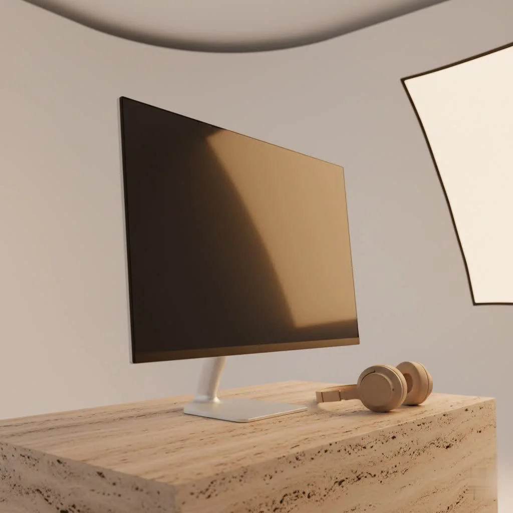 30-inch ultrawide monitor on a desk