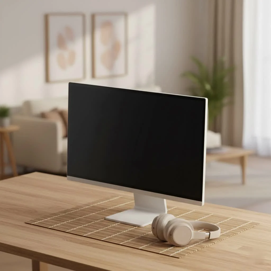 Gamer playing on a high-performance gaming computer monitor