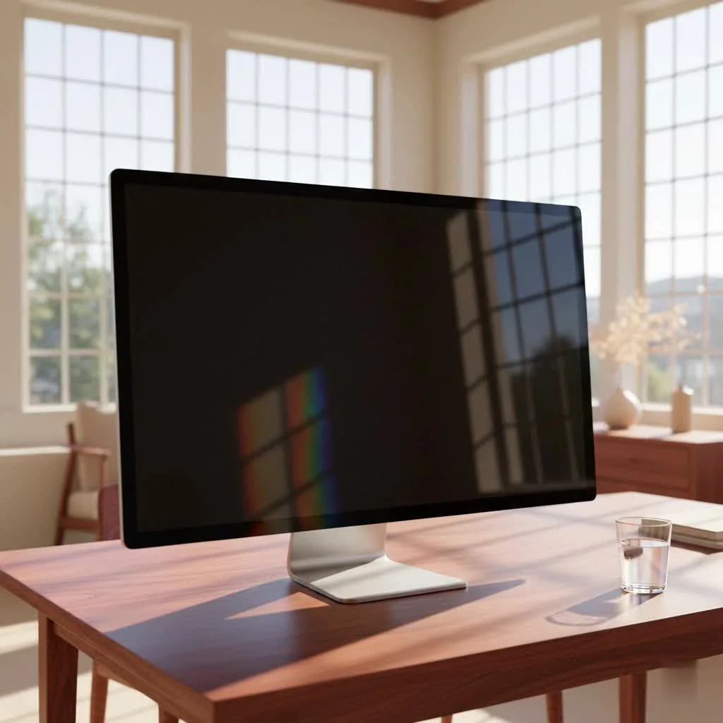 Samsung curved computer monitor on a desk