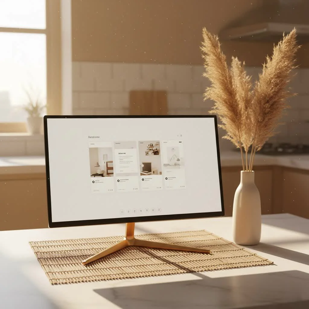 BenQ computer monitor displaying vibrant colors