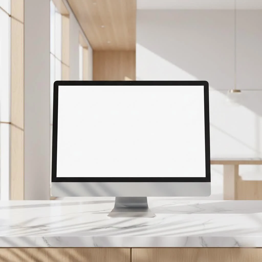 15.6-inch portable monitor displaying a vibrant desktop