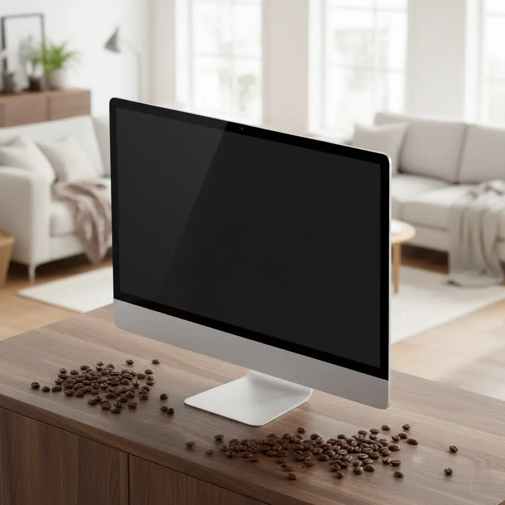 27 inch computer monitor on a desk