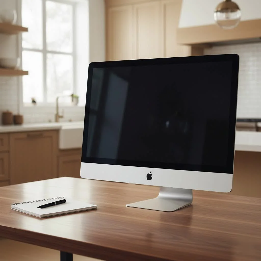 Close-up of an 8K computer monitor displaying intricate details